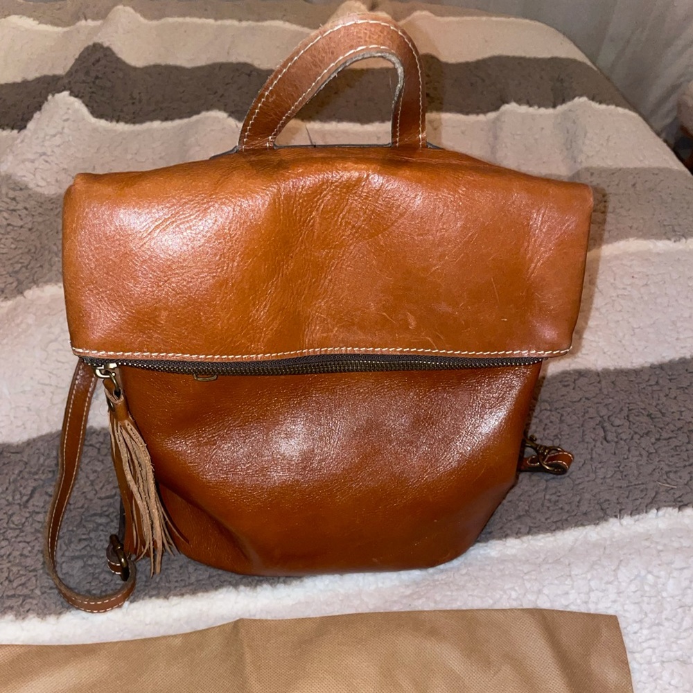 Patricia Nash | Luzille Leather Backpack for Women | Convertible Backpack Tote